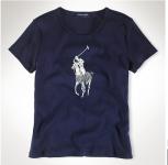 t-shirt 2014 femmes polo populaire autour cou mode pas cher bleu